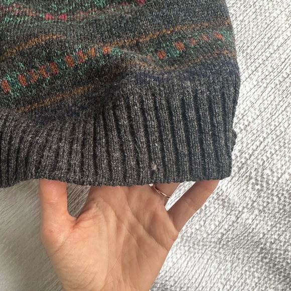 Burberry Mens 100% Wool Gray Scotland Winter Sweater - Picture 5 of 6